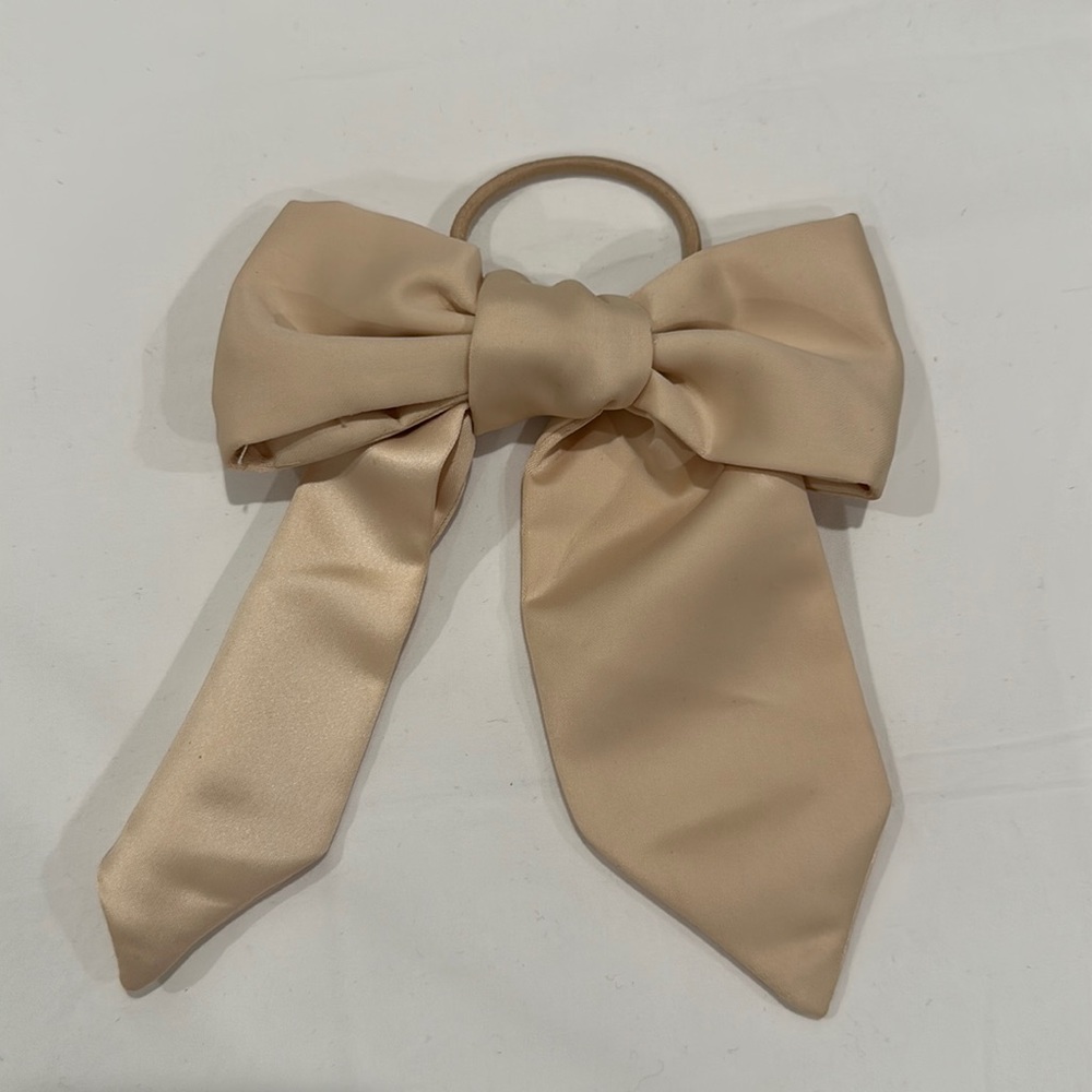 H&M Hair Tie with Nude Silk Bow